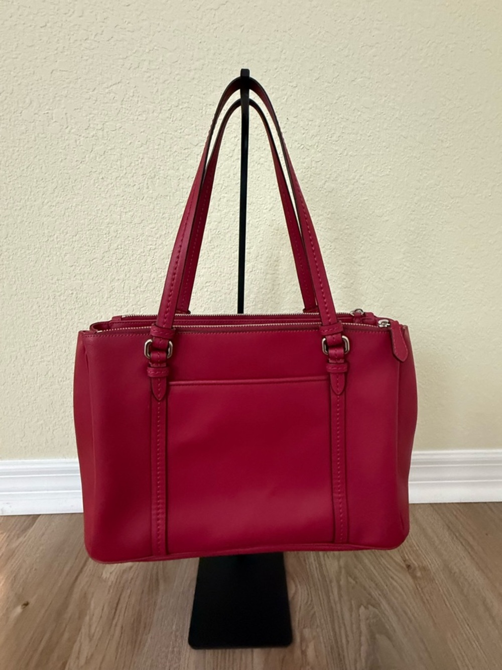 Coach Peyton Leather Tote – Magenta - Picture 6 of 15